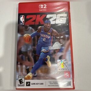 NBA 2K26 Nintendo Switch 2 Game-Key Card *No Plastic Wrap*